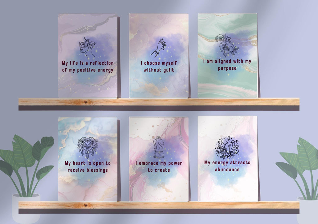 150 Affirmation Cards Mega Bundle | Abundance, Self-Love, Women Empowerment | Printable & Digital | PDF + PNG